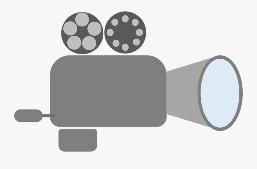 Camera, Shapes, Cinema, Grey, Rolling, Movie, Old, Transparent Clipart