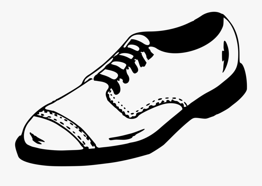 Line Art,walking Shoe,monochrome Photography - Footwear Clipart, Transparent Clipart