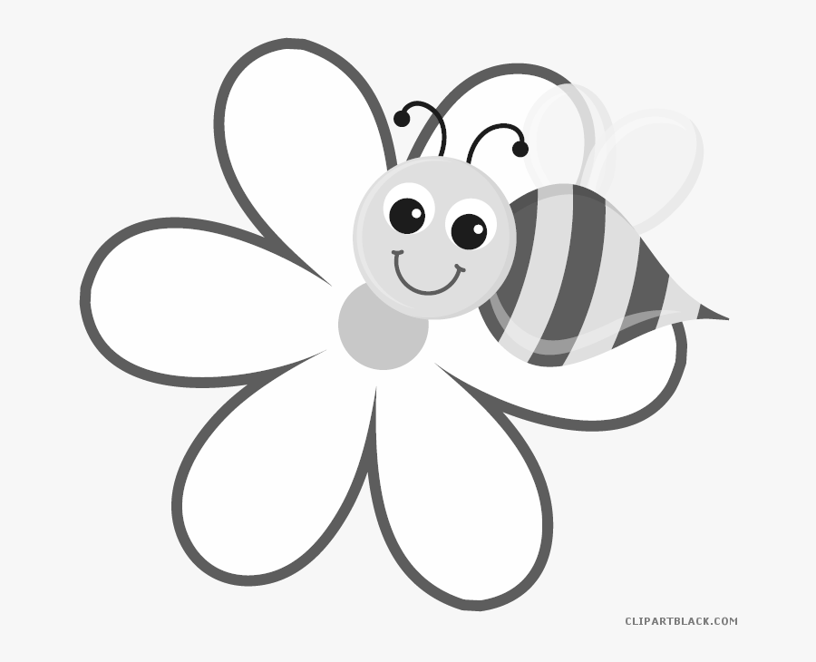 Download Svg Busy Bee Clipart Cartoon Bee On Flower Free Transparent Clipart Clipartkey