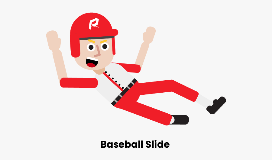 Baseball Sliding And Diving Rules - Baseball Slide Png, Transparent Clipart