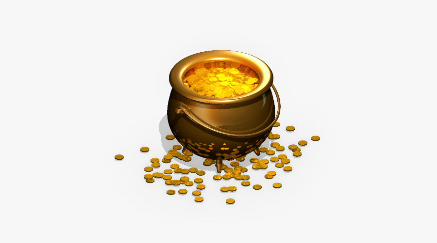 Pot Of Gold Png, Transparent Clipart