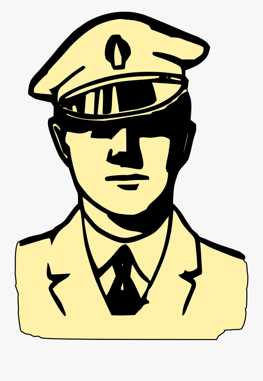 Police Service Officer Free Picture - Police Clipart Black And White, Transparent Clipart