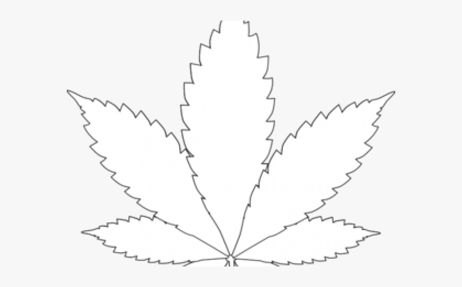 Drawn Marijuana Easy - Weed Black And White Hd, Transparent Clipart