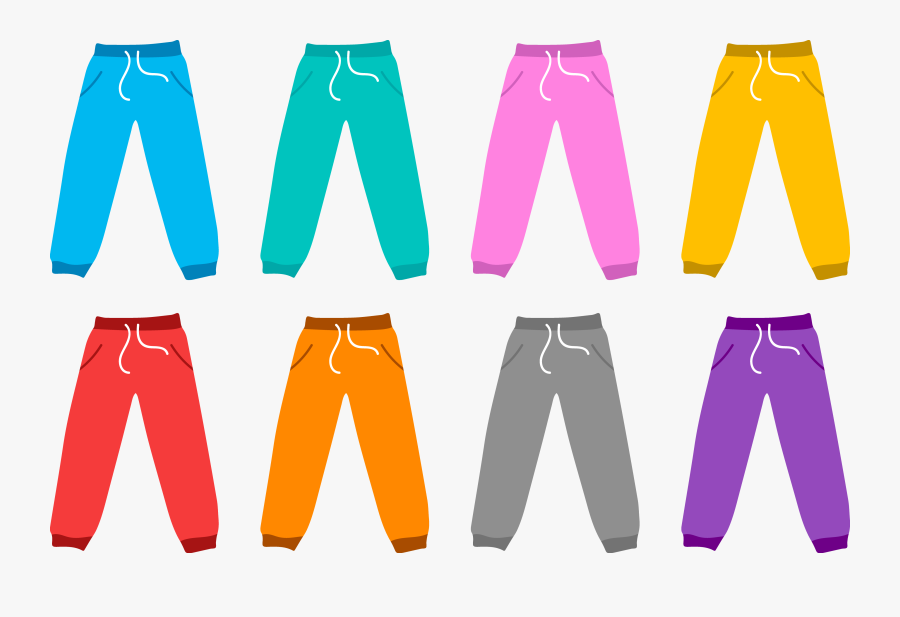 Jeans T Shirt Trousers - Desain Vector Jogger Pants Cdr, Transparent Clipart