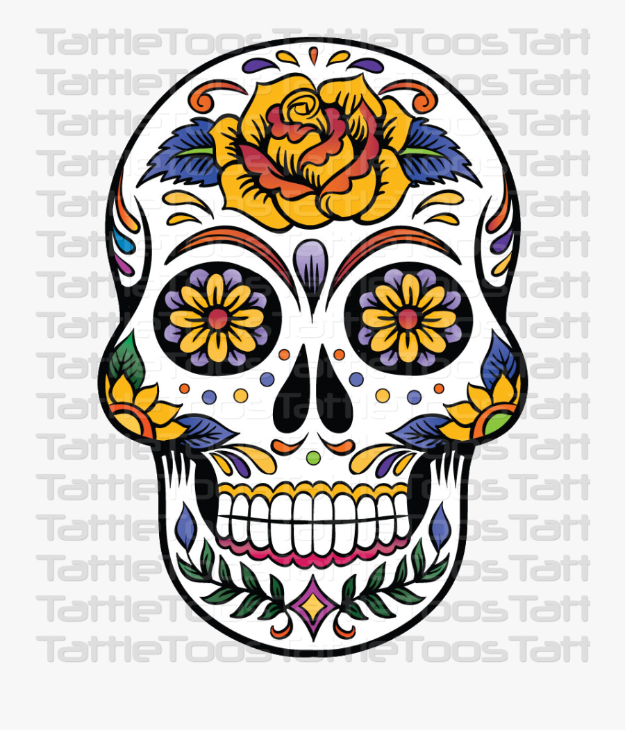 Sugskull 4 Candy Skulls, Sugar Skulls, Mexican Skull - Molde De Caveira Mexicana, Transparent Clipart