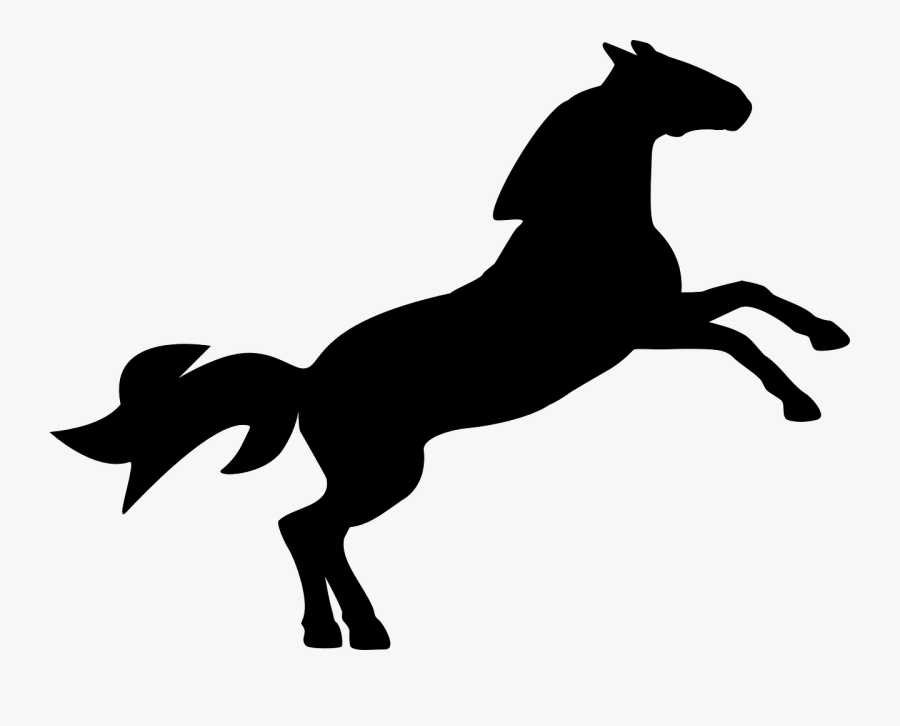Horse Clip Art Download - Show Jumping Horse Silhouette, Transparent Clipart