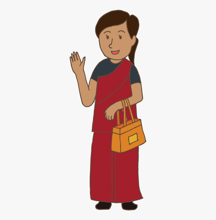 Indian Woman - Indian Women Clip Art, Transparent Clipart