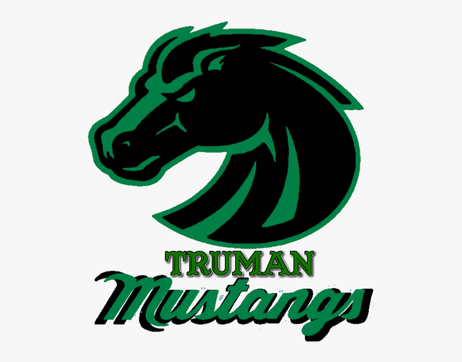 Truman High School Mustangs, Transparent Clipart
