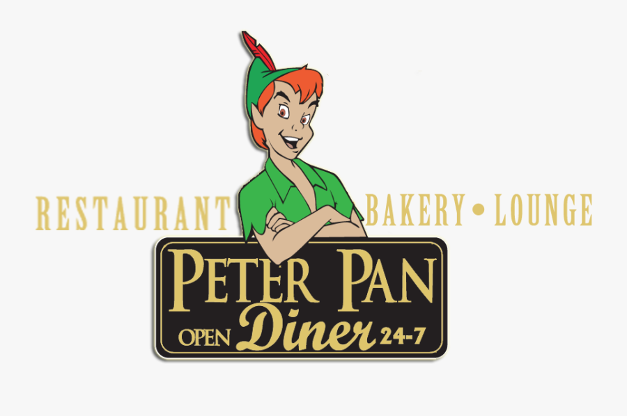 Peter Pan Diner Logo, Transparent Clipart
