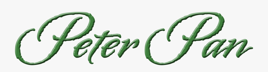 Peter Pan Letters, Transparent Clipart
