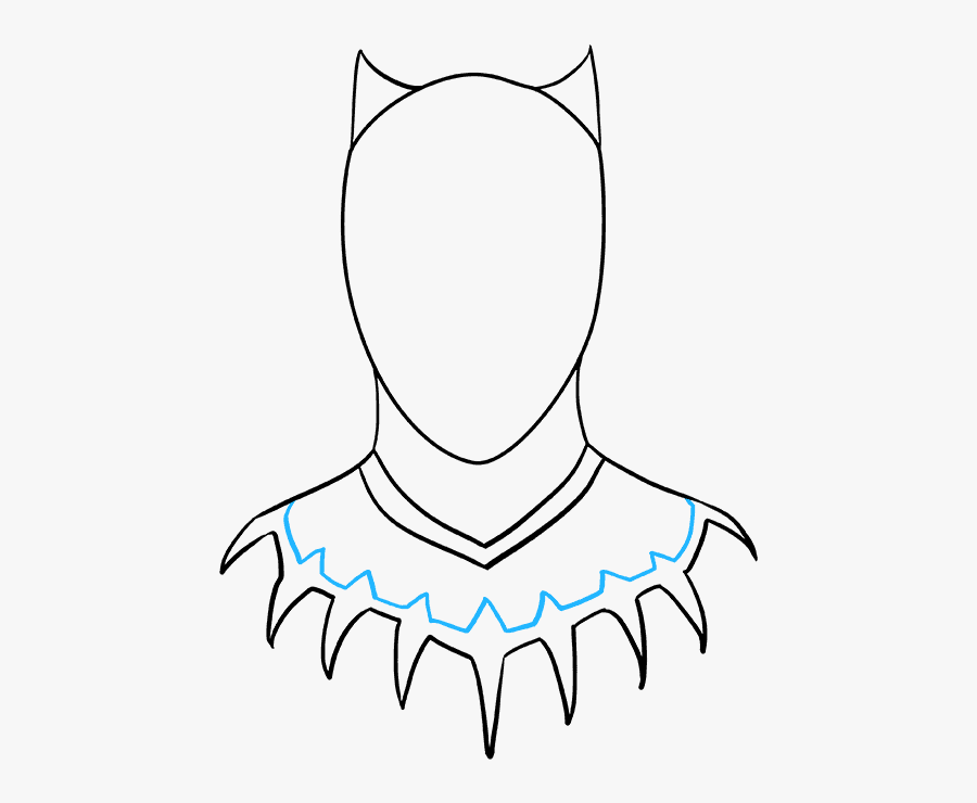 How To Draw Black Panther - Draw Black Panther Step By Step, Transparent Clipart