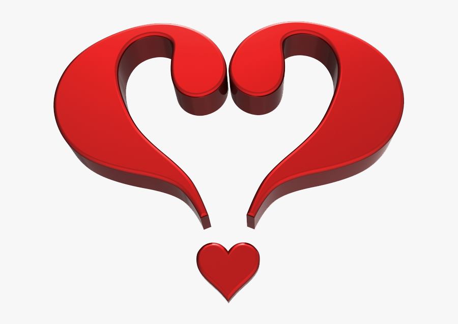 Love Heart Question Mark Clipart, Transparent Clipart