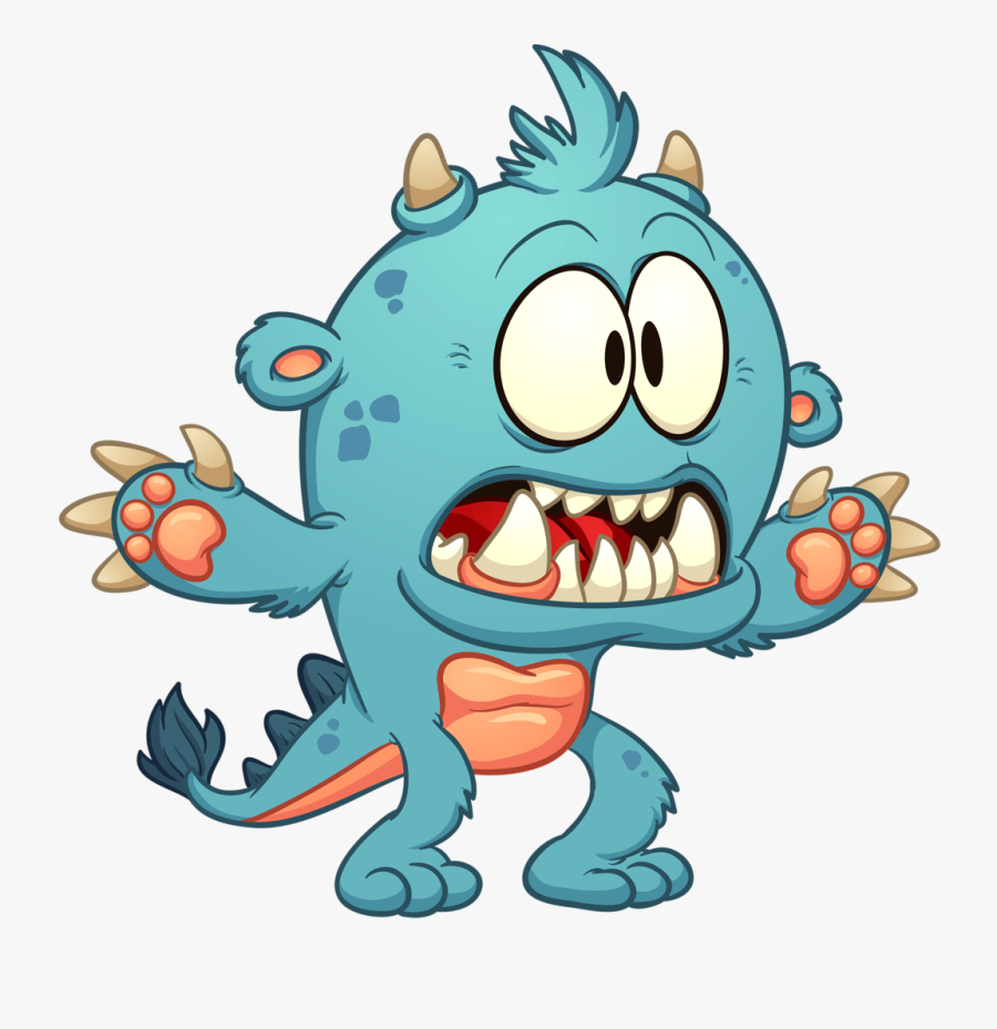 Scary Cartoon Monsters Png, Transparent Clipart