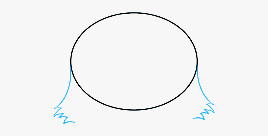 How To Draw Cat Face - Circle, Transparent Clipart