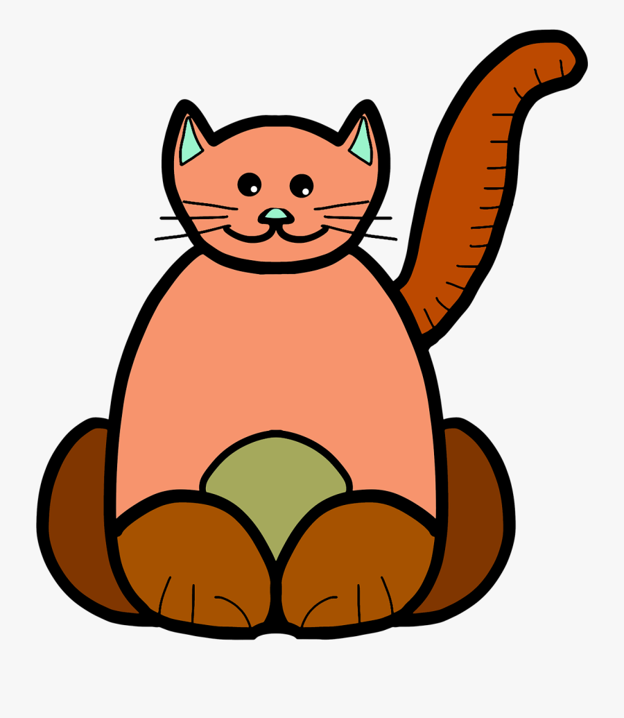 Cat Drawing Pet Free Picture - Kat Tekening Png, Transparent Clipart