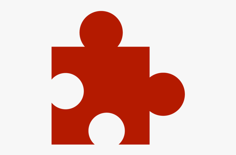 Puzzle Piece Icons Red, Transparent Clipart
