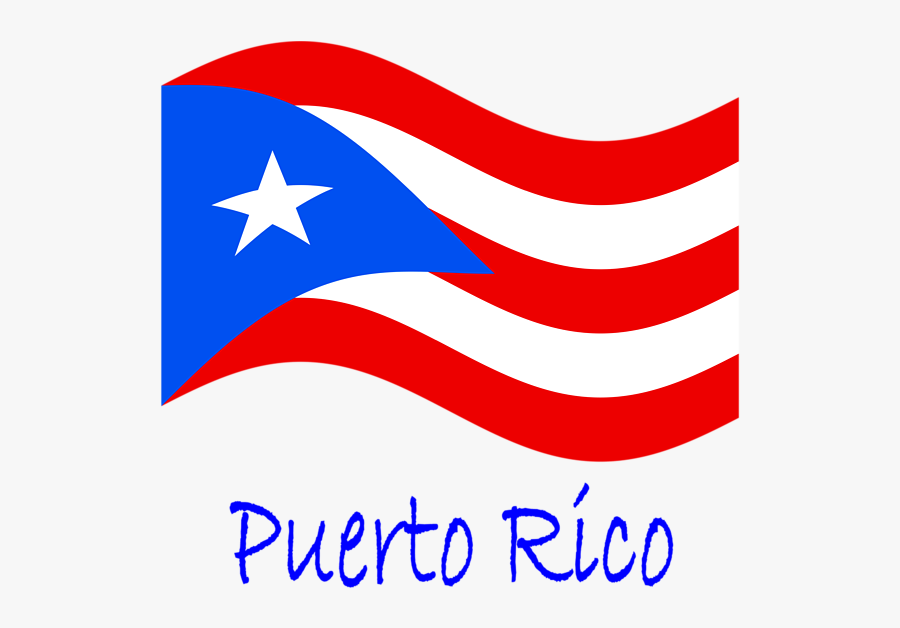 Bleed Area May Not Be Visible - Puerto Rico Name And Flag, Transparent Clipart