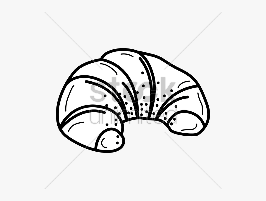 Download Croissant Black And White Clipart Croissant - Croissant Black And White, Transparent Clipart