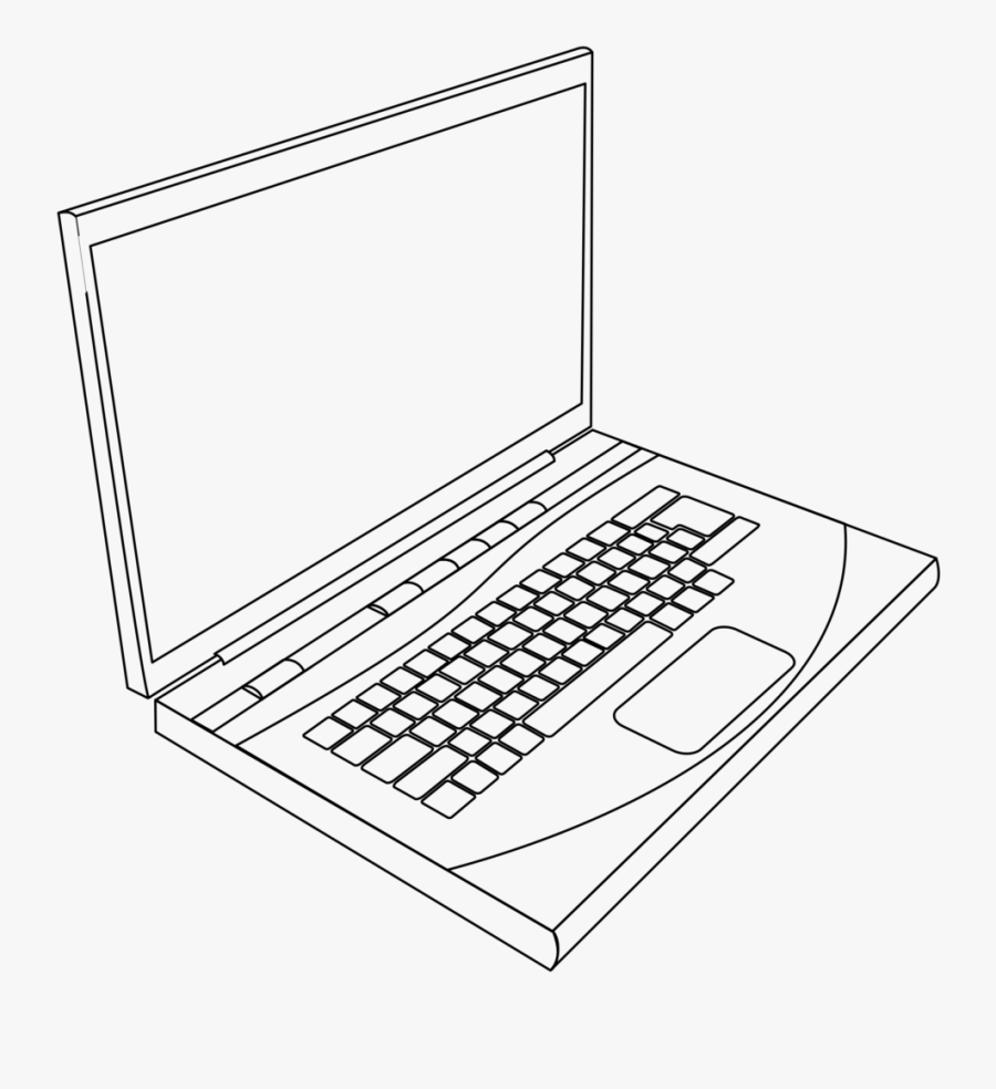 Apple Laptop Png - Laptop Black And White, Transparent Clipart