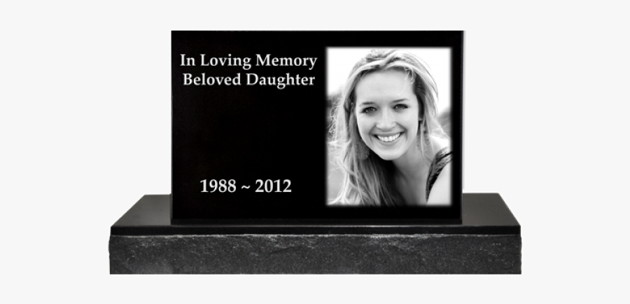 Black Granite Laser Etched Headstones, Transparent Clipart