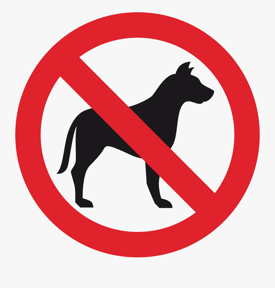Clipart No Dog Sign - No Dog Sign Vector, Transparent Clipart