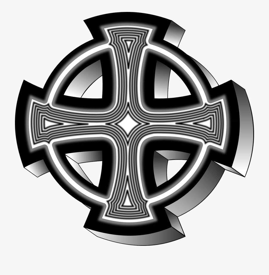 Celtic Cross - Icon Celtic Logo Vector, Transparent Clipart