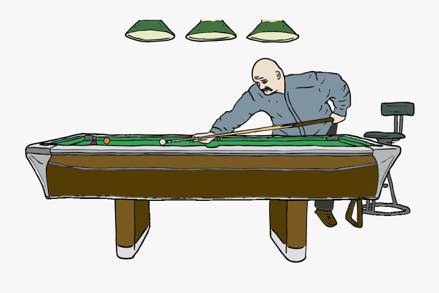 Drawing Of A Pool Table, Transparent Clipart