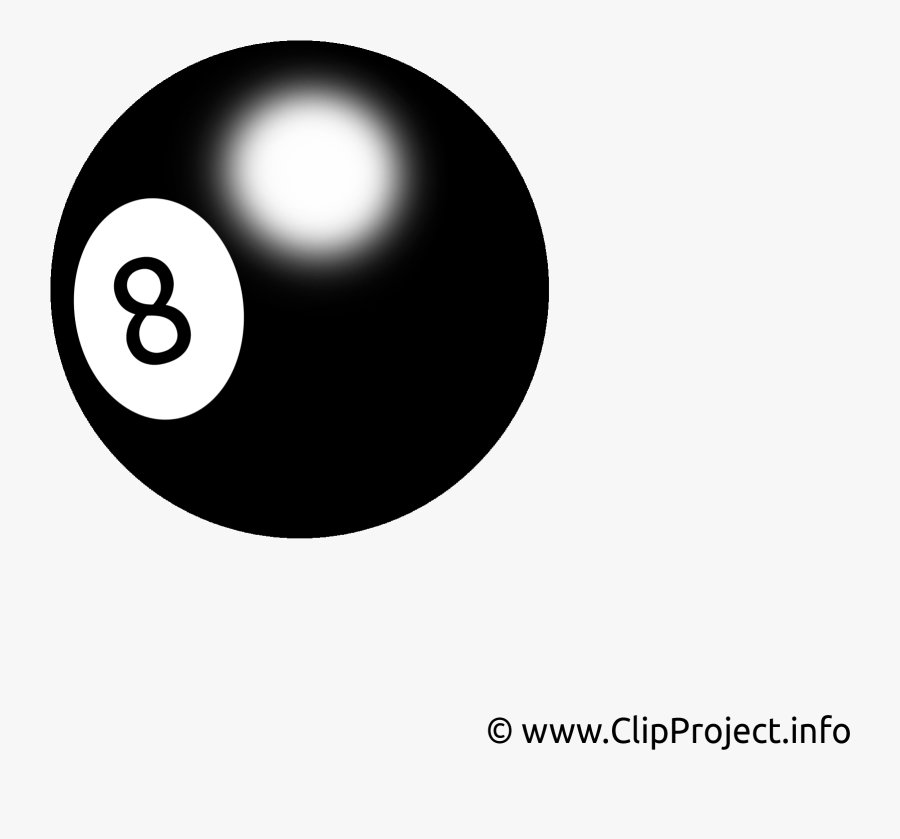 Balle De Billard Clipart Gratuit À Imprimer - Billardkugel Cartoon, Transparent Clipart