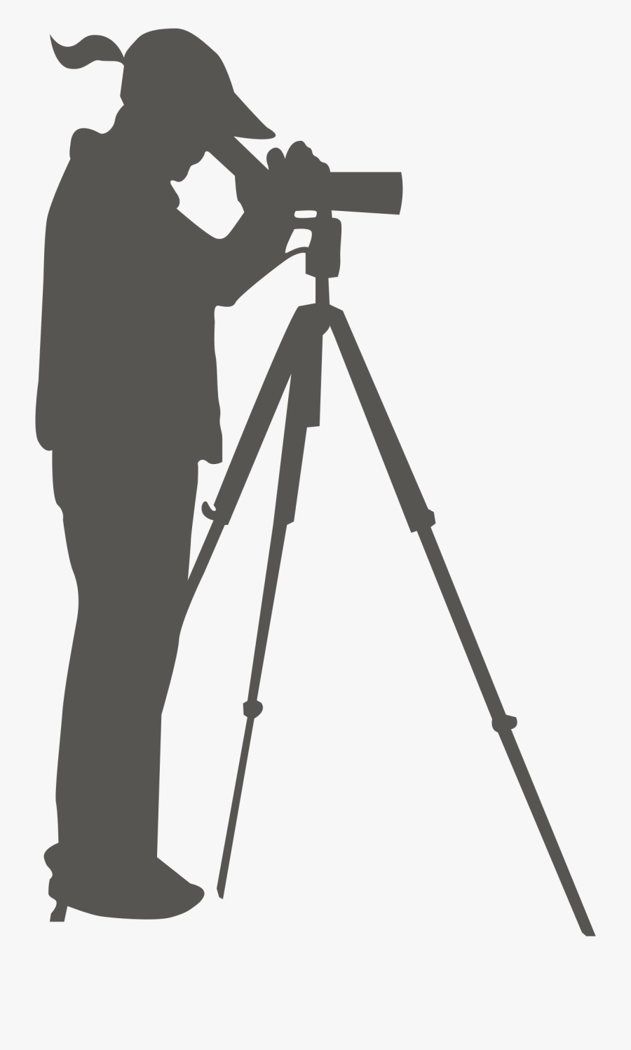 To Spotting Scope Clipground - Spotting Scope Silhouette, Transparent Clipart