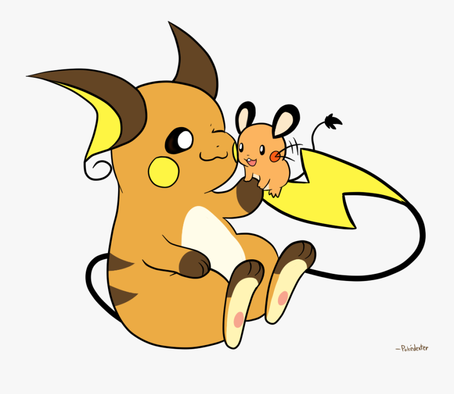 Rodent Cousins - Pokemon Dedenne And Raichu, Transparent Clipart