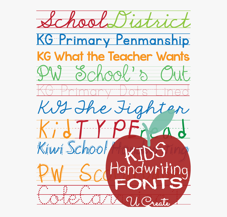 Free Kg Fonts For Teachers, Transparent Clipart