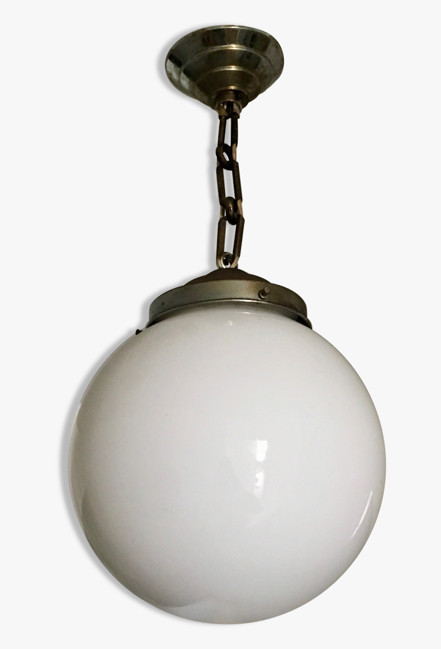 Antiques Antique Globe Opaline White For Suspension - Ceiling, Transparent Clipart