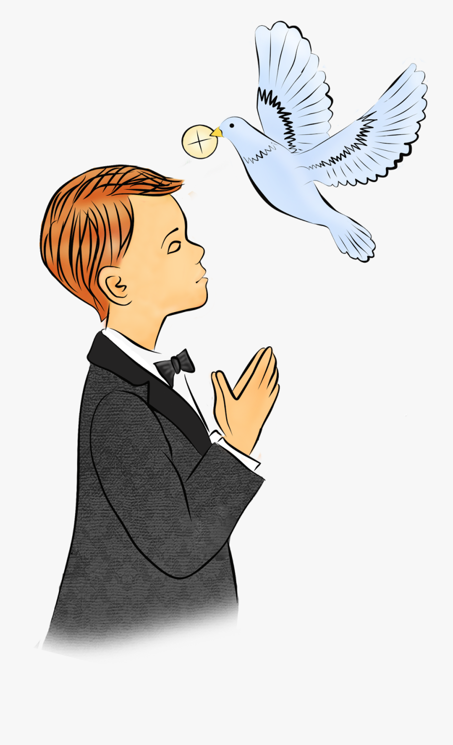 Pierwsza Komunia Wi - Holy Communion Clipart Boy, Transparent Clipart