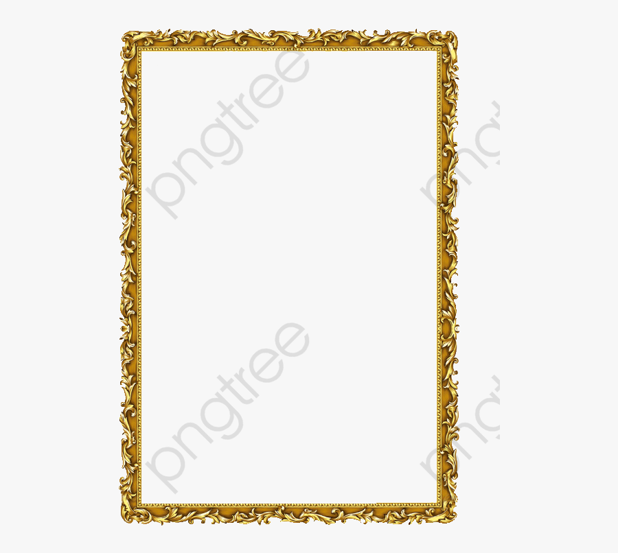 Gold Pattern Golden Frame - Certification, Transparent Clipart