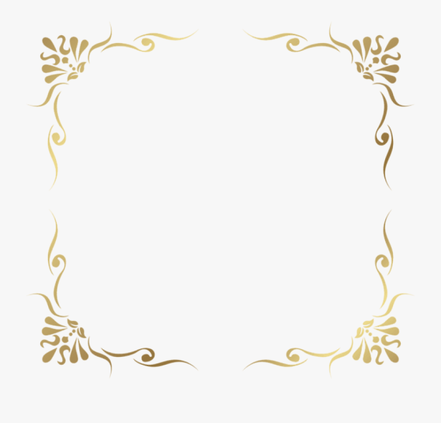 Decorative Pictures Trzcacak Rs - Frame Gold Border Png, Transparent Clipart