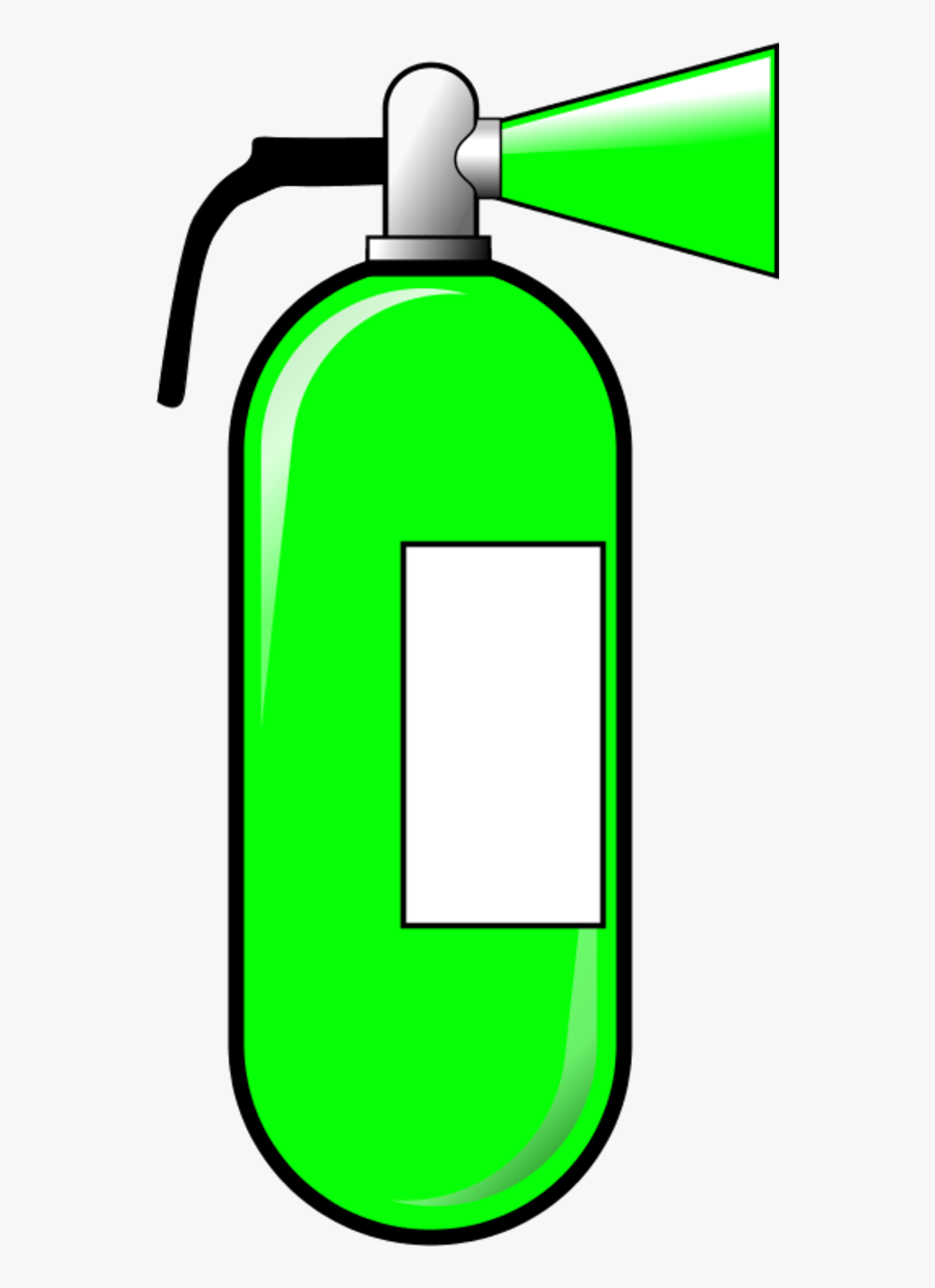 Vector Clip Art - Cartoon Fire Extinguisher, Transparent Clipart