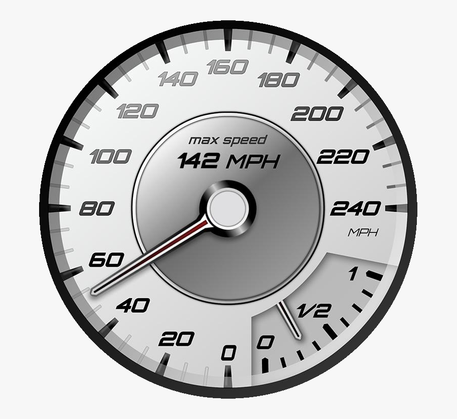 Speedometer Png Graphic Black And White Stock - Speedometer Transparent, Transparent Clipart