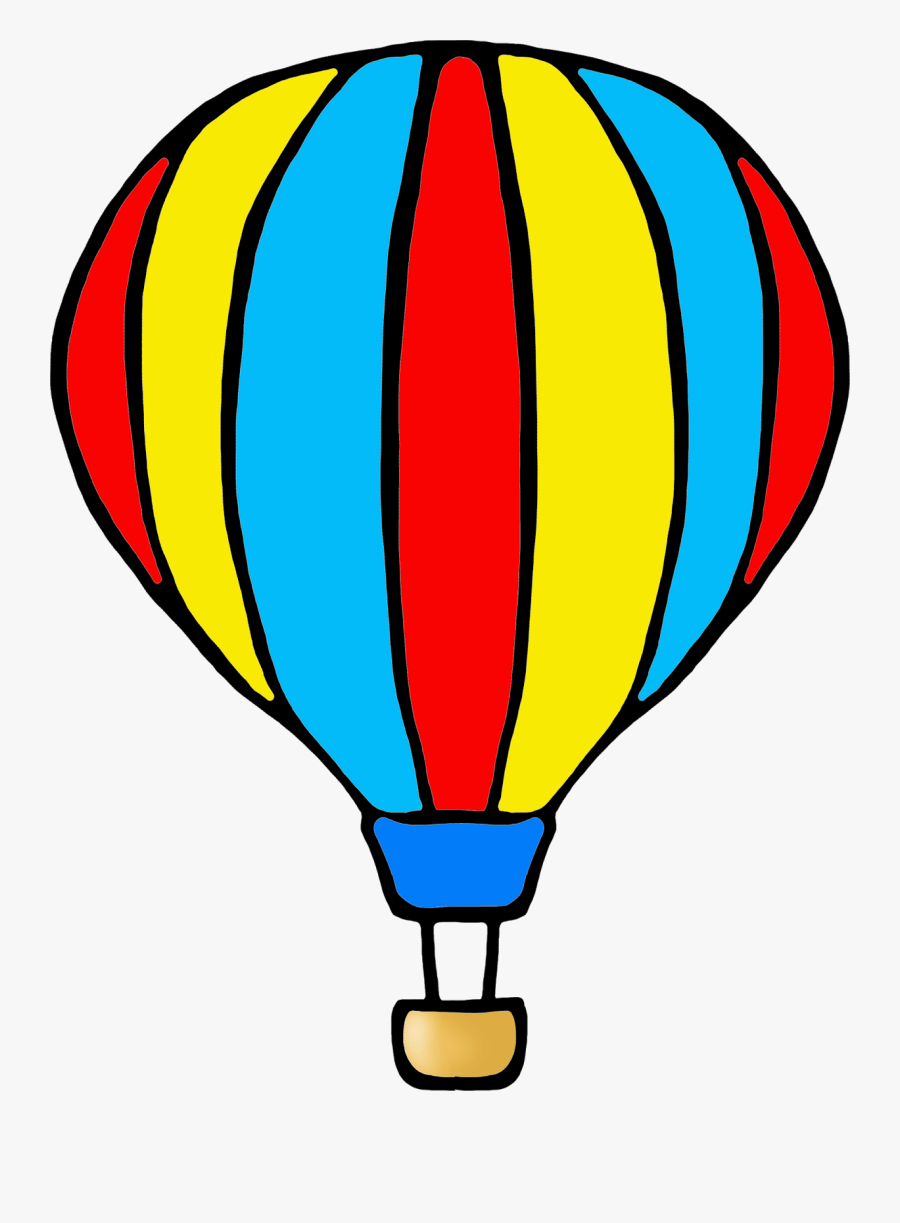 Transparent Happy First Day Of Spring Clipart - Hot Air Balloon Colour, Transparent Clipart