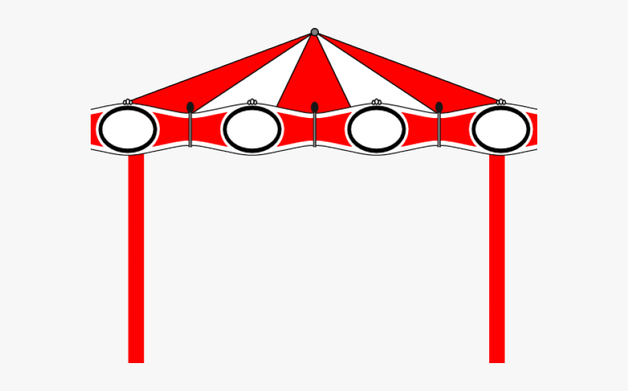 Transparent Carnival Tents Clipart - Carnival Theme Clip Art, Transparent Clipart