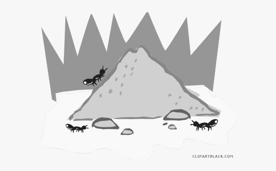 Transparent X Ray Clipart Black And White - Ant Hill Clipart Black And White, Transparent Clipart