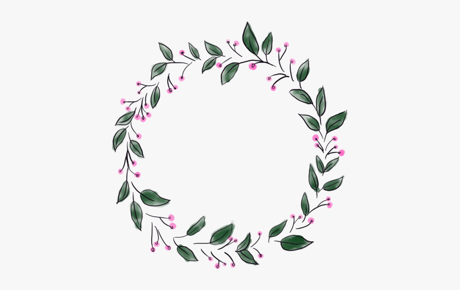 Circle Border Png - Floral Circle Border Design, Transparent Clipart