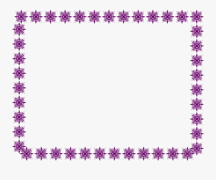 Transparent Simple Rectangle Frame Clipart - Transparent Purple Border Design, Transparent Clipart