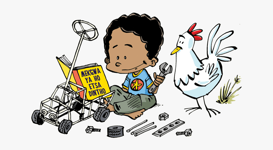 Child Reading Clipart Literacy Development - Cartoon, Transparent Clipart