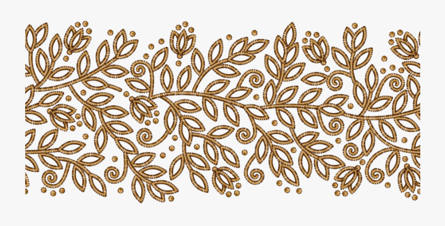 Download Png Ribbon Gold Clipart Gold Floral Design - Gold Floral Pattern Transparent, Transparent Clipart