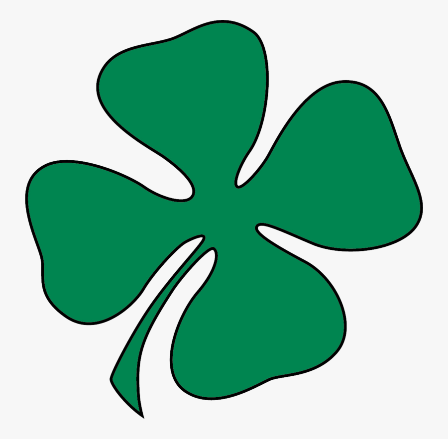 75401 - Cartoon Irish Four Leaf Clover , Free Transparent Clipart ...