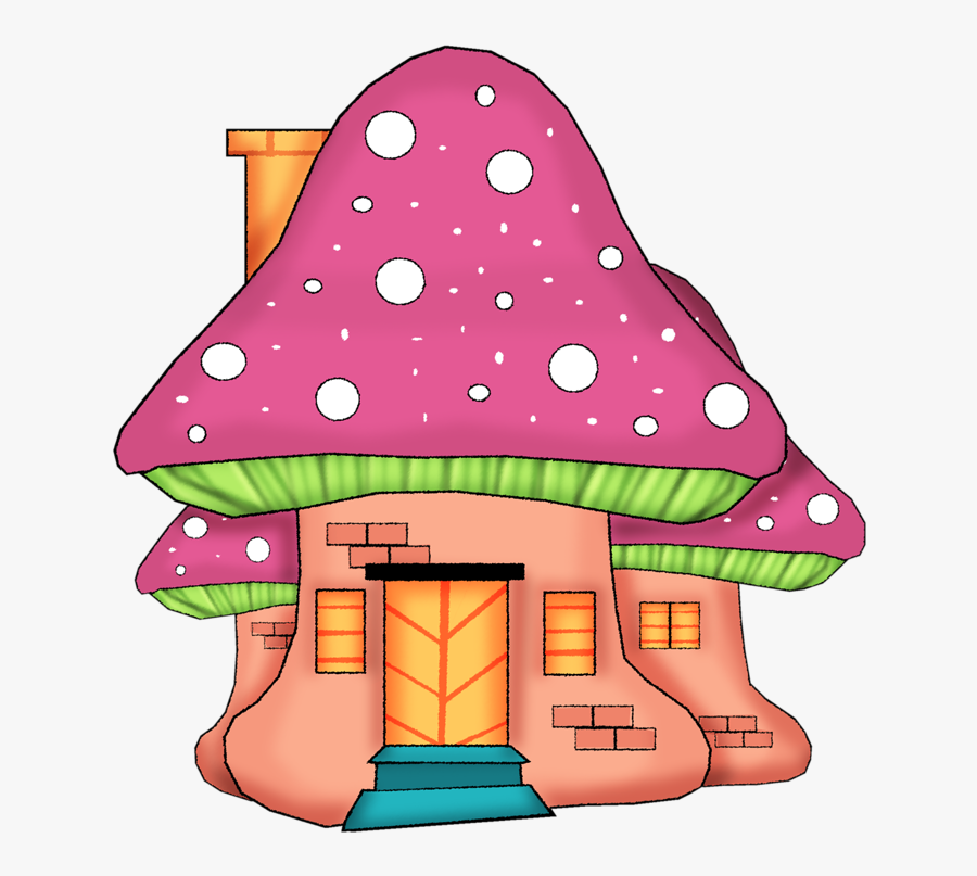 Mushroom House Animated Gif, Transparent Clipart
