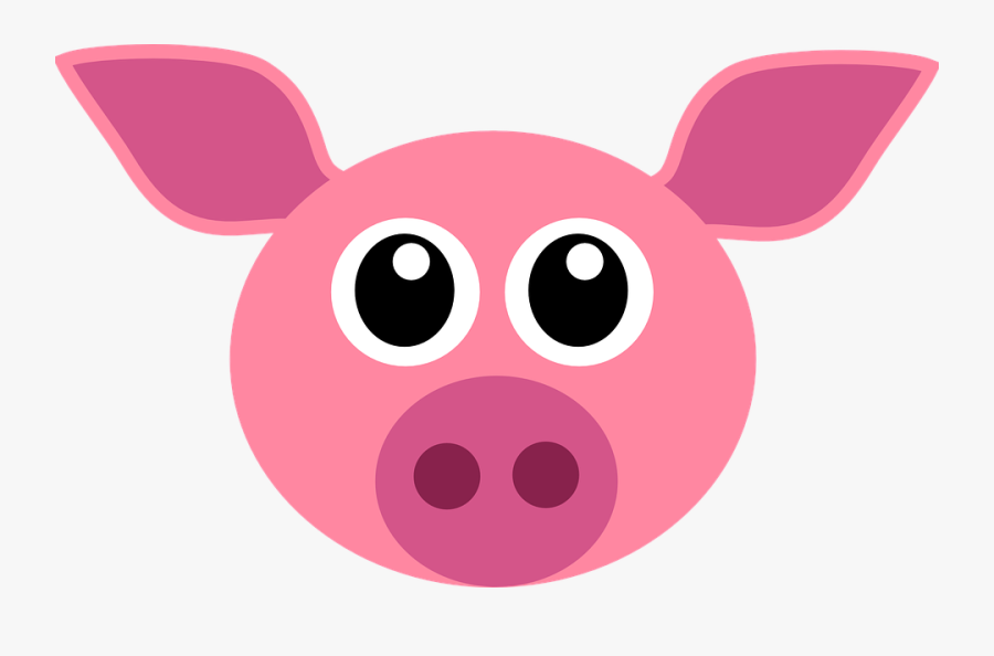 Pig Face - Pink Pig Face, Transparent Clipart