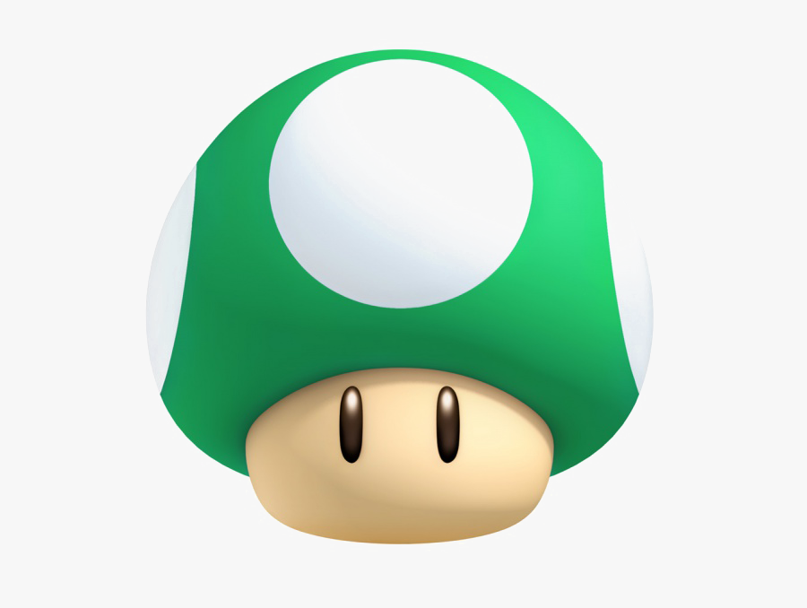 Art,smile,fictional Character,illustration - Green Mushroom Mario Png ...