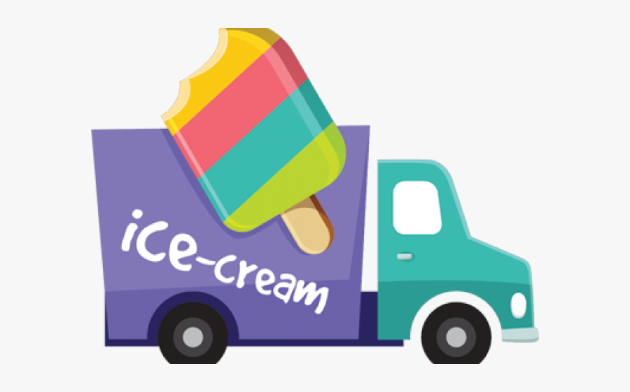 Ice Cream Truck Png, Transparent Clipart
