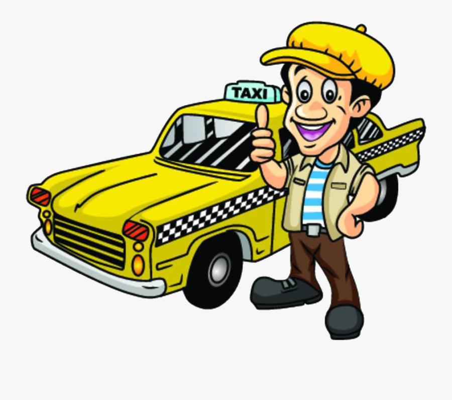 Taxi Driver Driving Clip Art - Driver Cartoon , Free Transparent